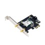 ASUS PCE-AXE5400 Wifi  Bluetooth 5.2 PCIe adapter, WI-FI 6, 2.4GHz / 5GHz / 6GHz, greutate: 49.7G, 2 x Antene externe, PCI-Expre